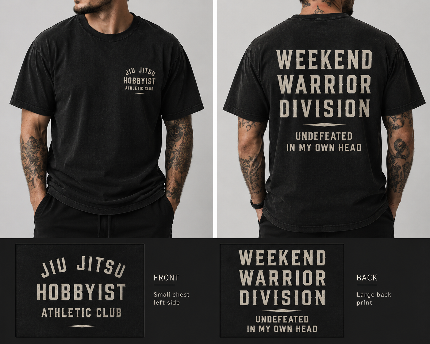 Jiu Jitsu Hobbyist Athletic Club second design tee