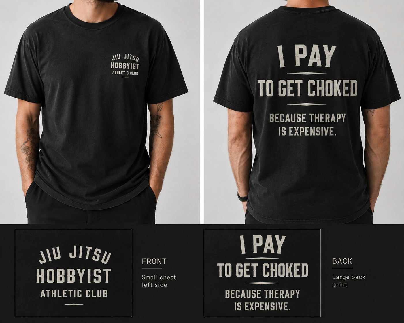 Jiu Jitsu Hobbyist Athletic Club Drop 01 tee