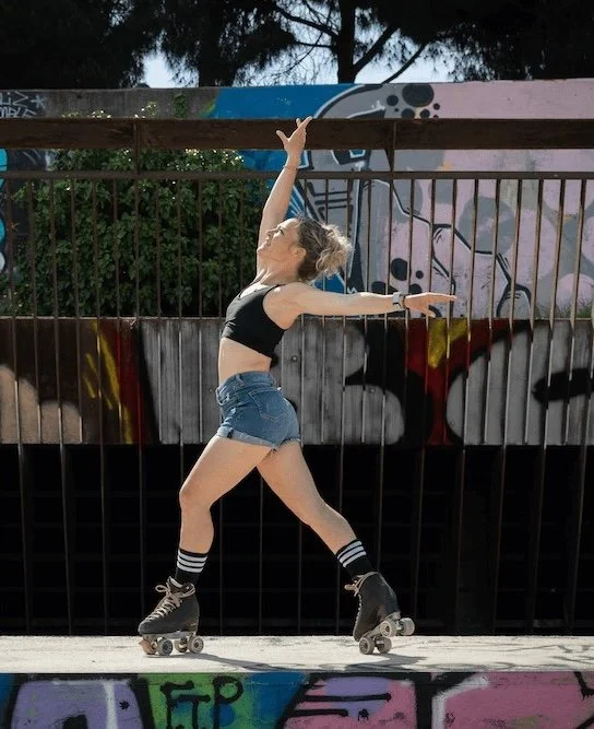 Marcela Hatter, certified RollerFitness instructor — Artistic Technique, Barcelona Spain