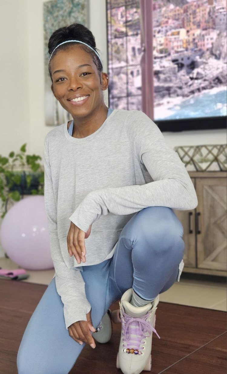 Latresha Campbell, certified RollerFitness instructor — Roll and Bop Creator, Florida USA