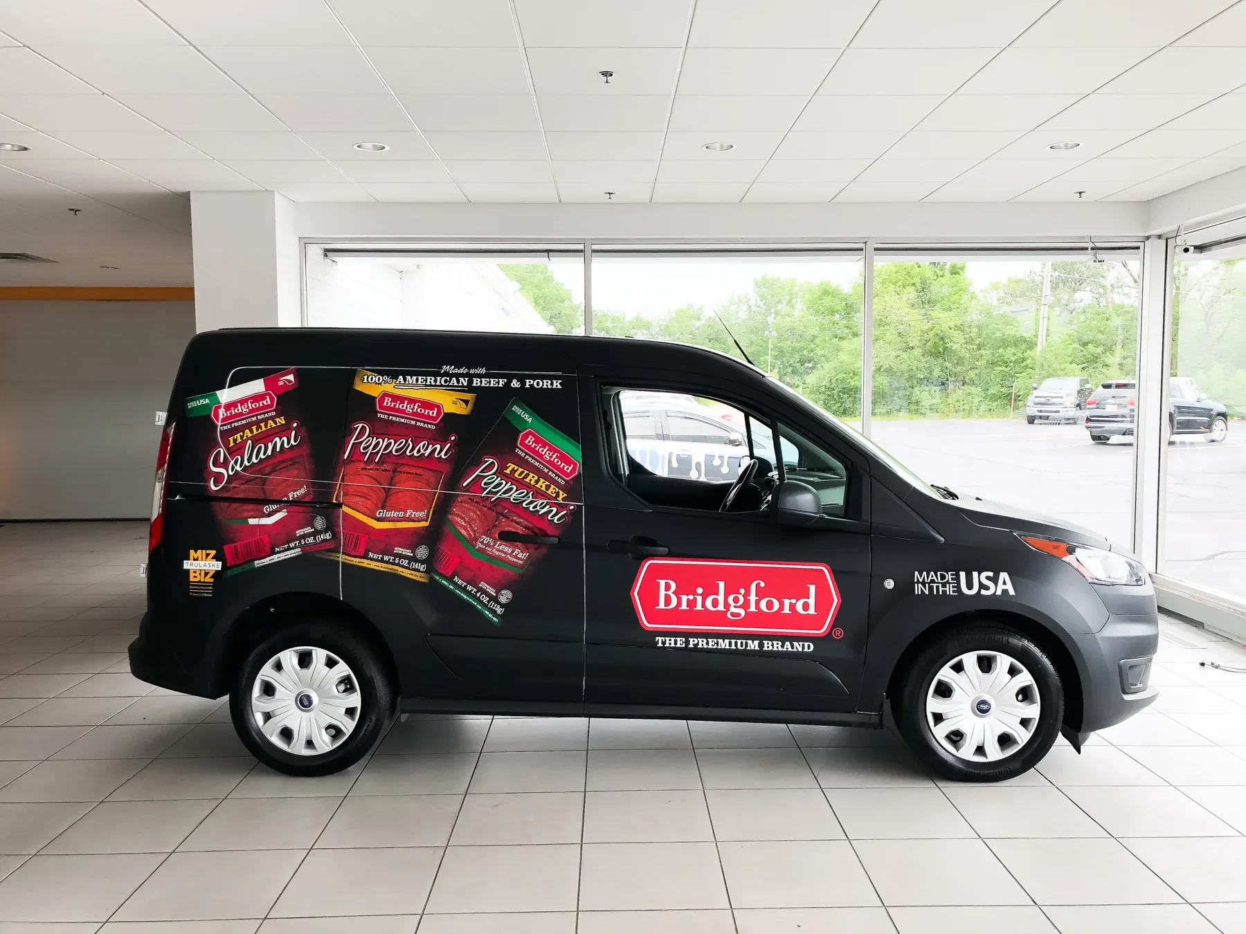 Bridgford: Commercial van graphics.