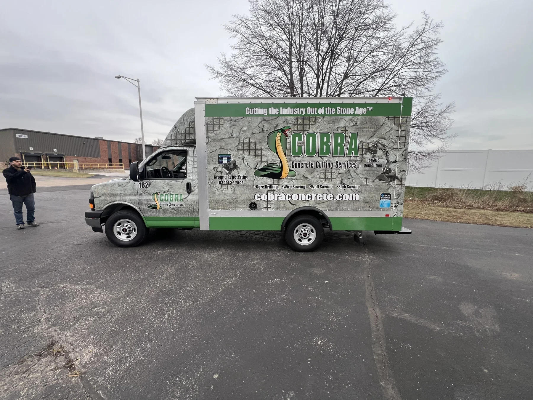 Cobra Concrete: Commercial vehicle graphics.