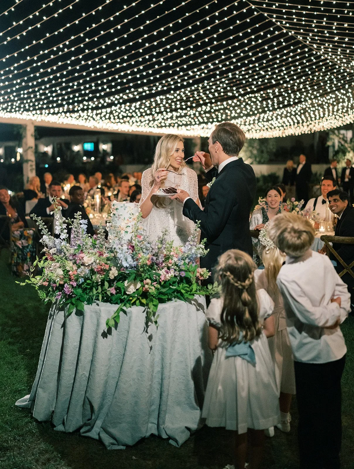 Twinkle lights at Courtney and Richard wedding