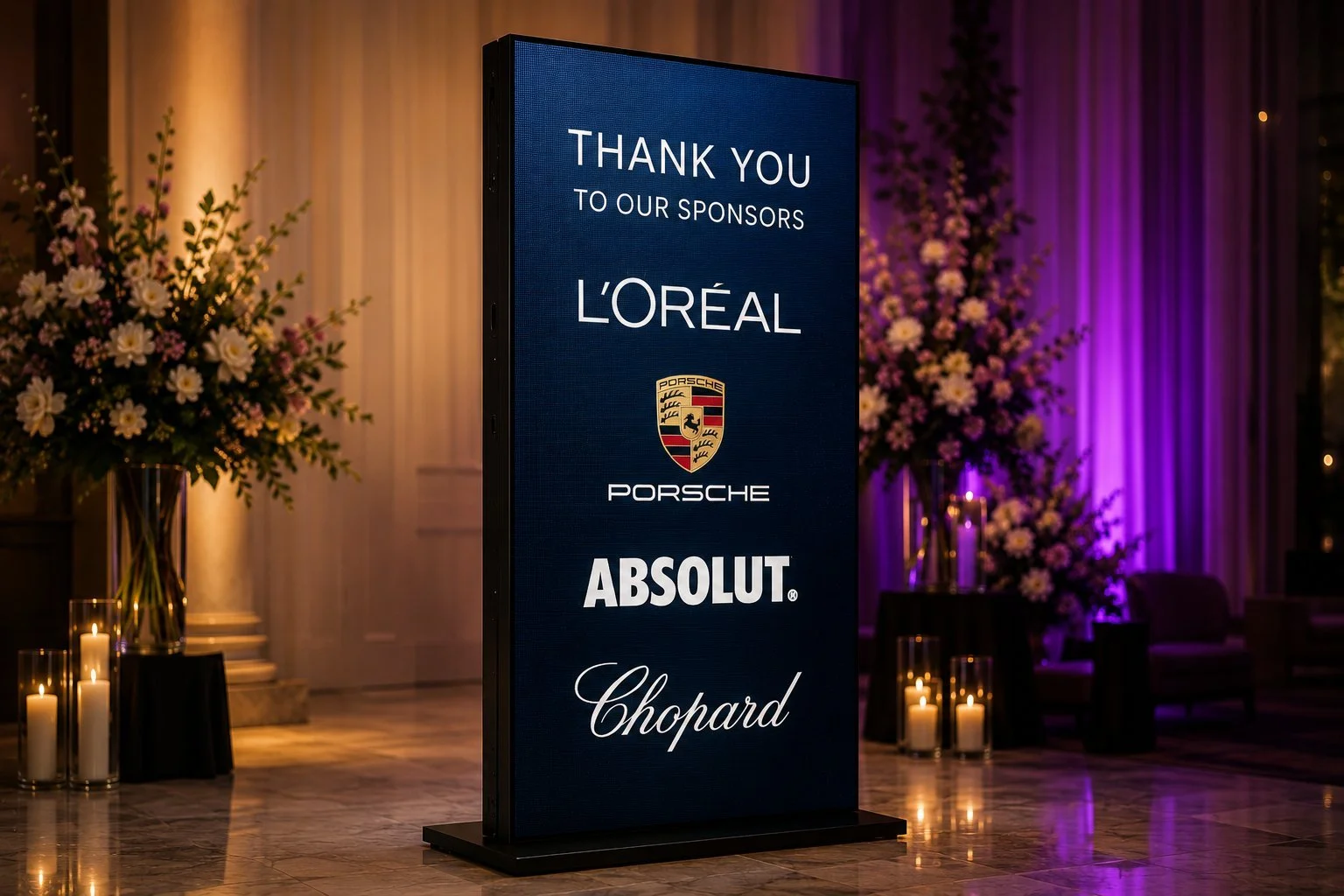 Luxury brand sponsor LED display