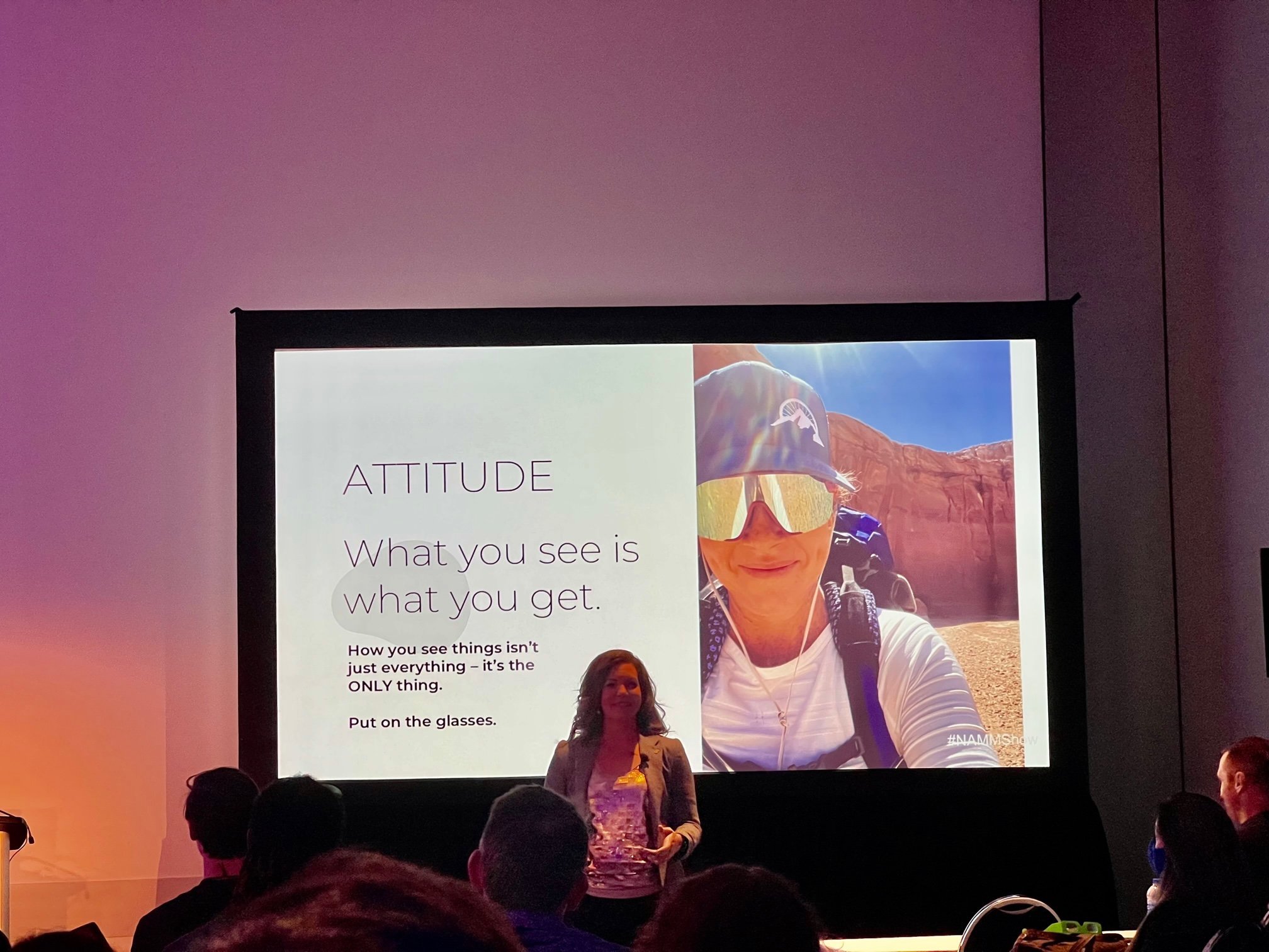 Dr. Elisa Jones speaking at NAMM