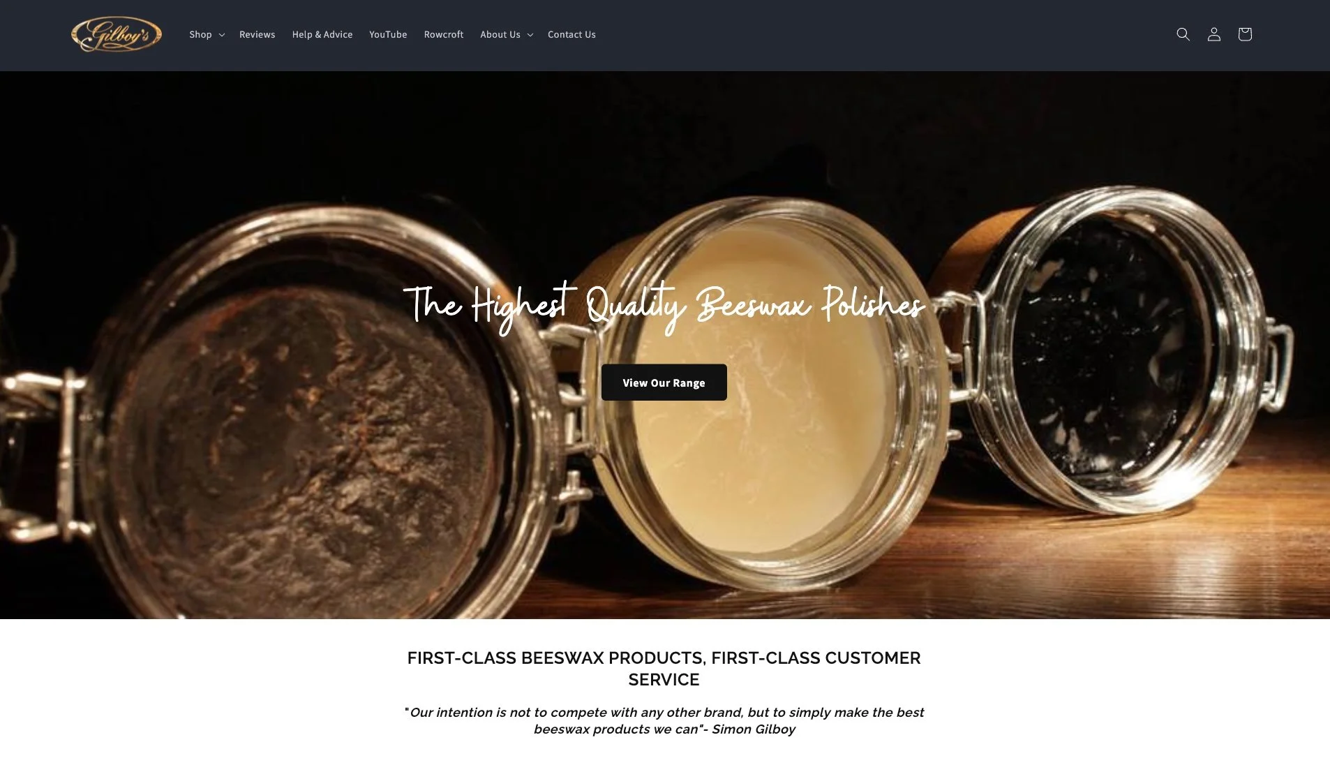 Gilboys Shopify store product page