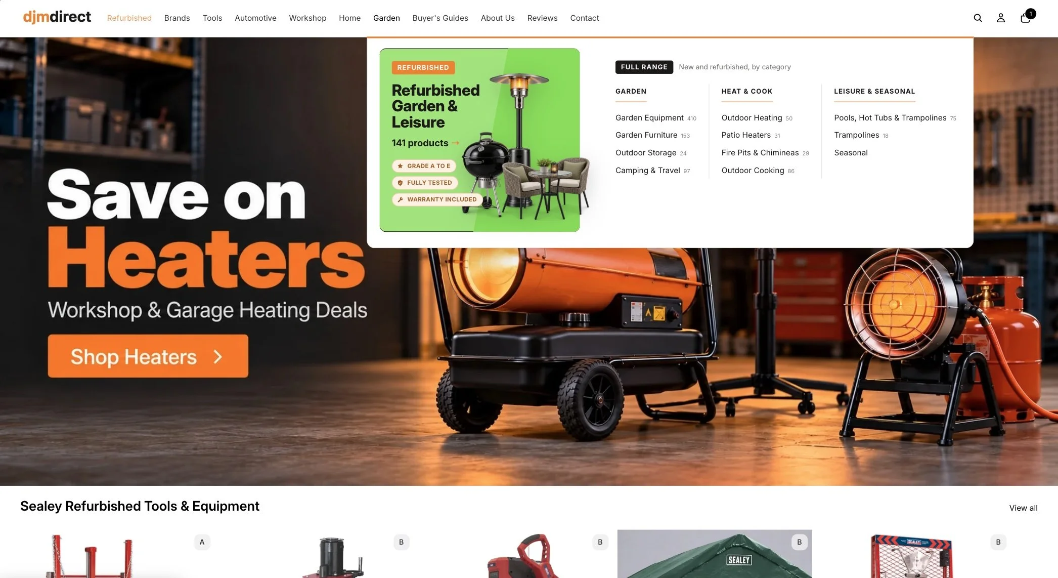 DJM Direct Shopify store