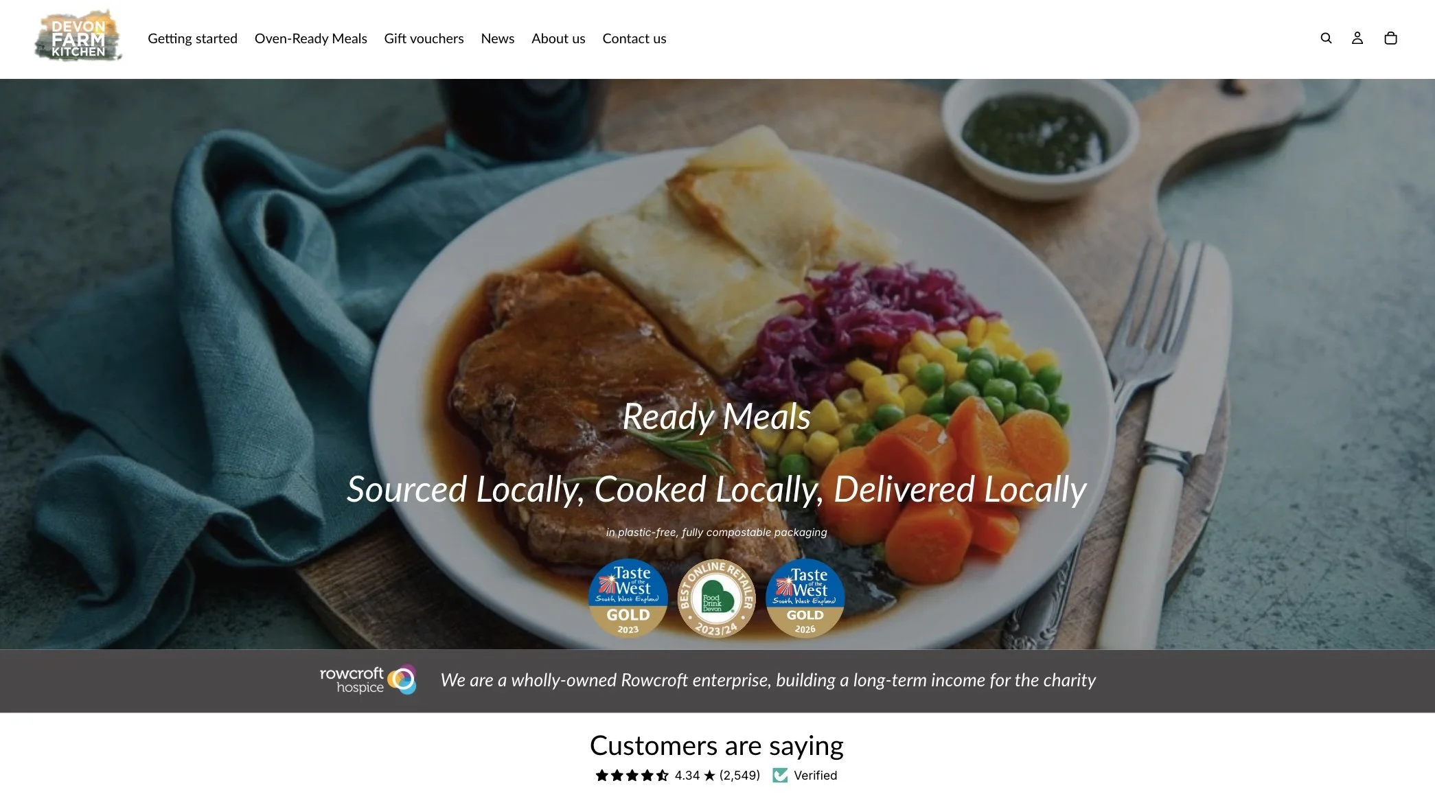 Devon Farm Kitchen Shopify store screenshot