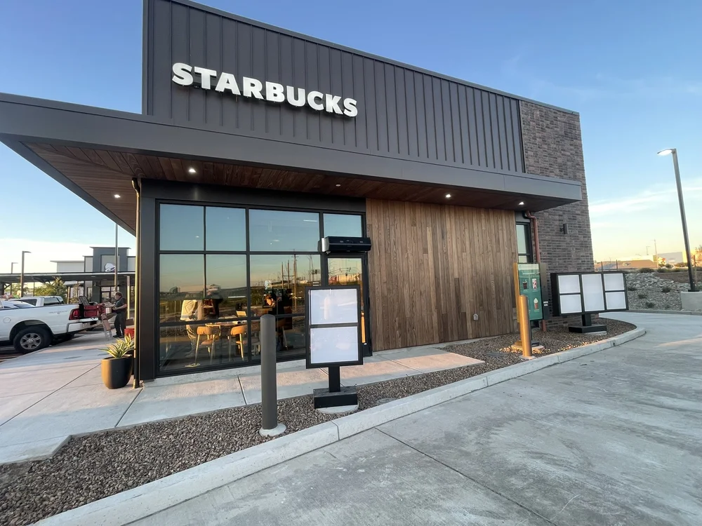 New Starbucks drive-thru store, Tracy, CA