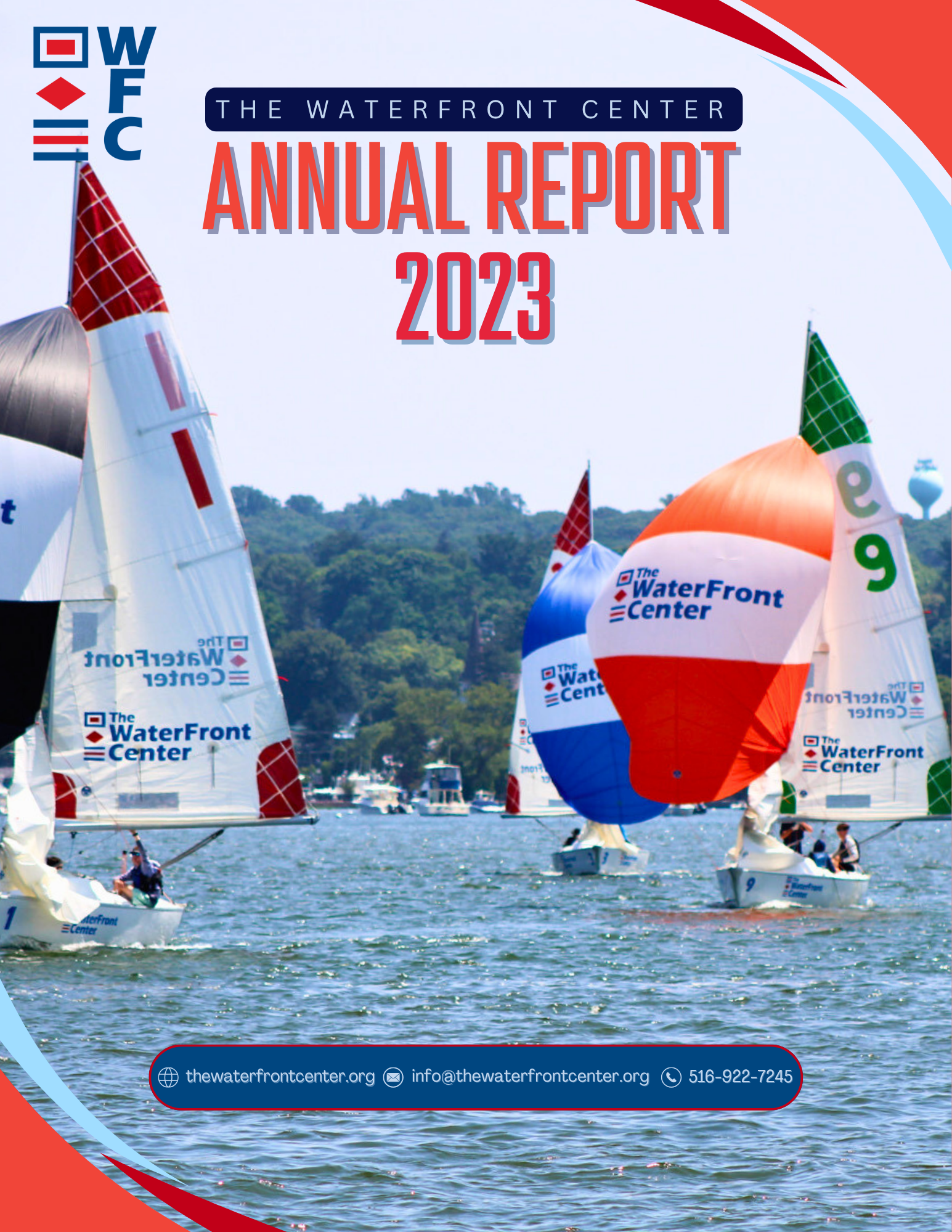 The WaterFront Center 2023 Annual Report cover