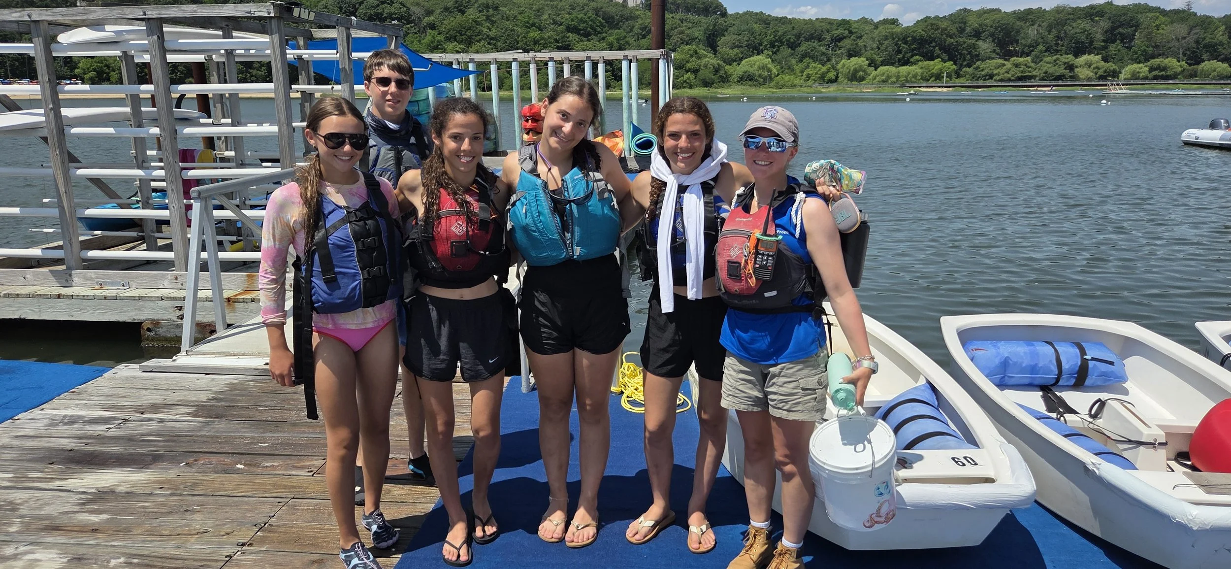Teen program on the water at The WaterFront Center