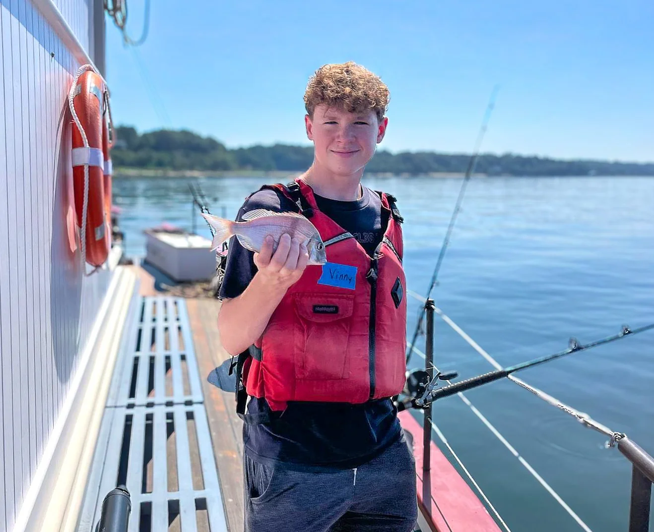 Fishing program at The WaterFront Center
