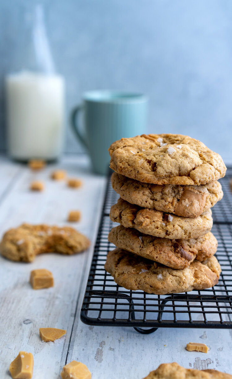 Gluten-free Caramelised White Chocolate Cookies