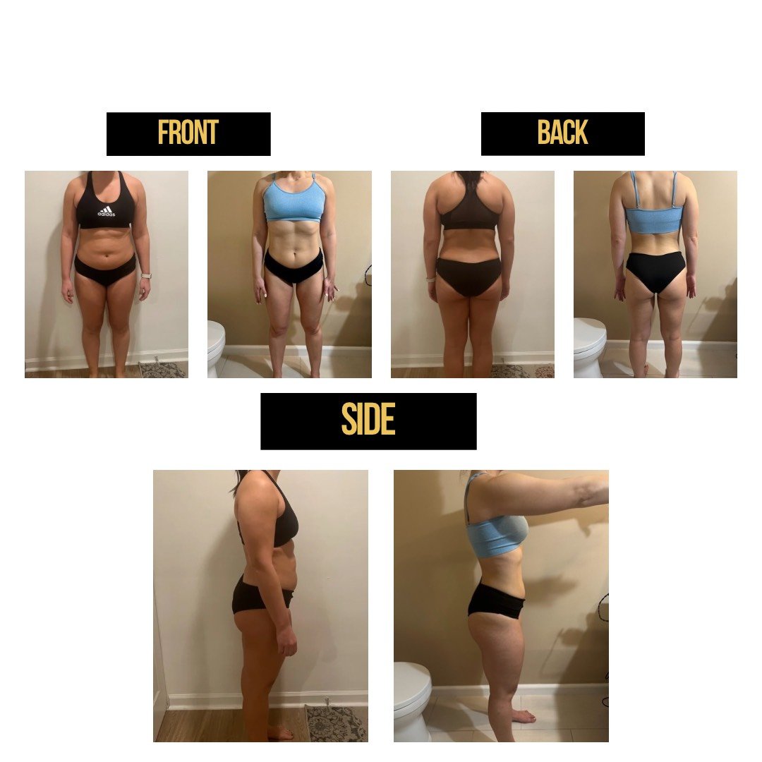 Katie before and after The Bridal Bootcamp