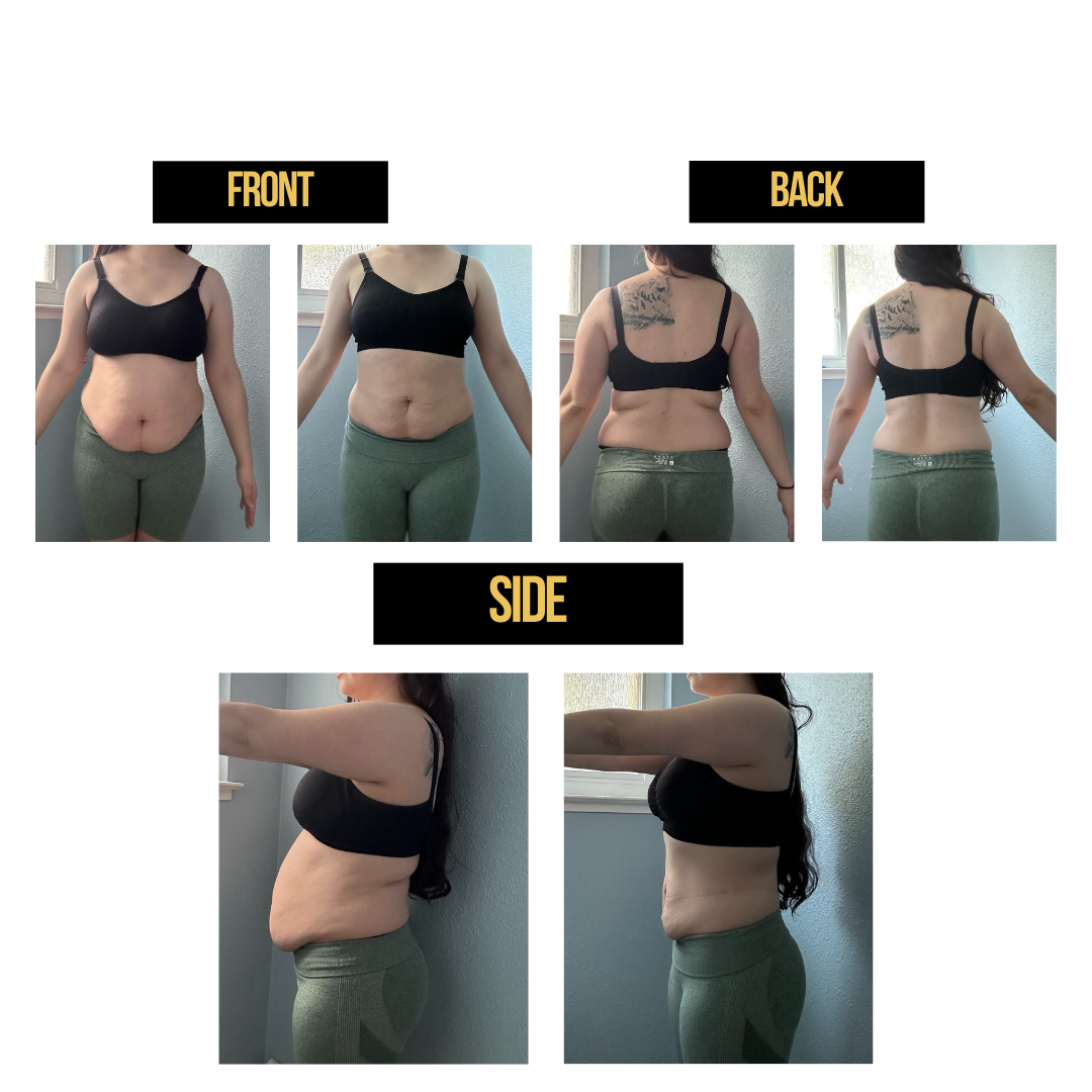 Alexis before and after The Bridal Bootcamp