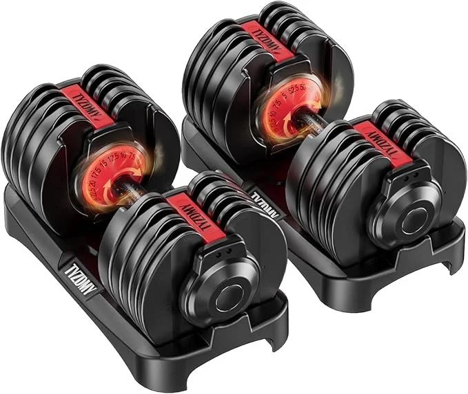 TYZDMY adjustable dumbbells 52.5 lb pair