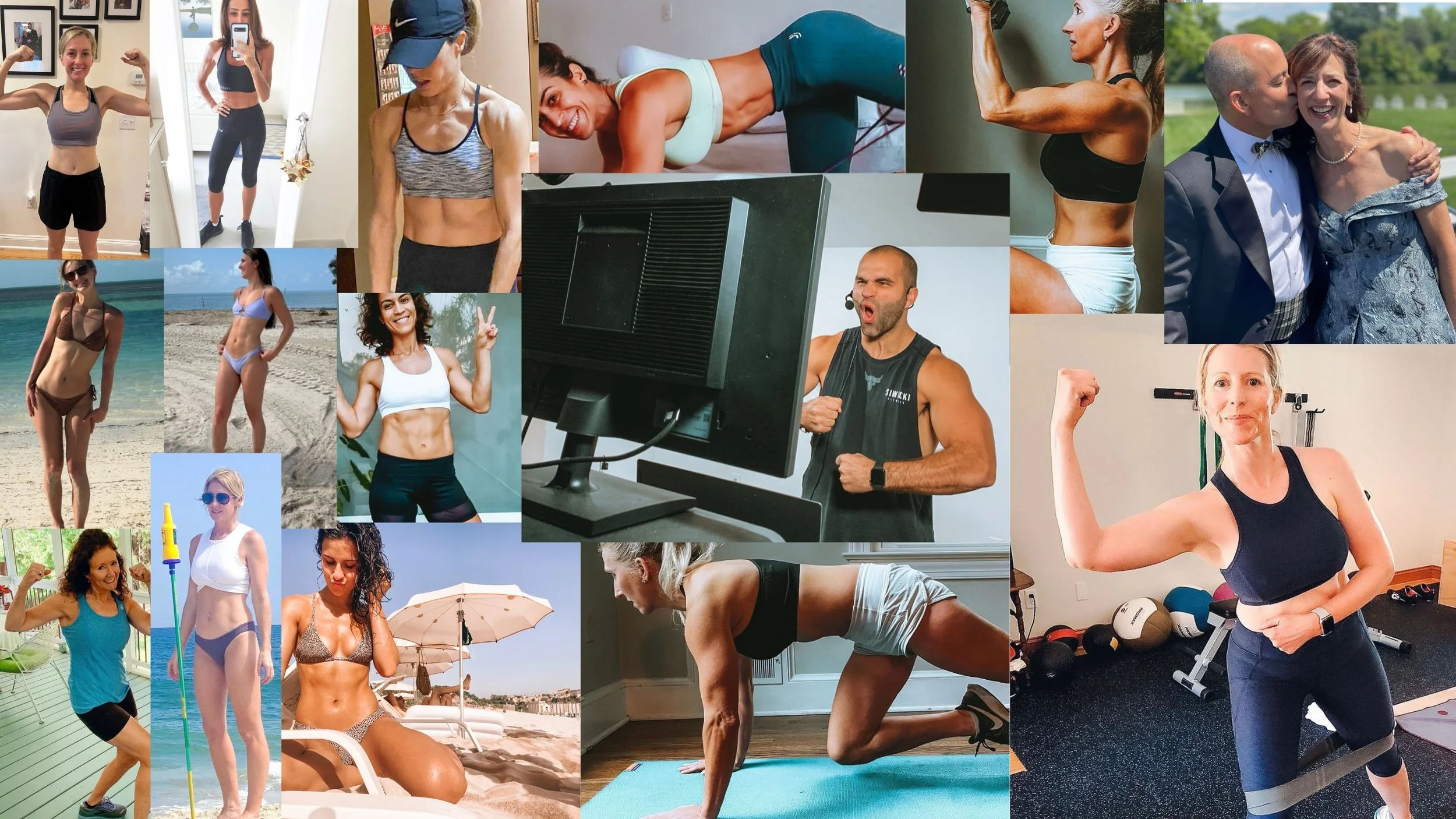 Women training virtually with Siwicki Fitness