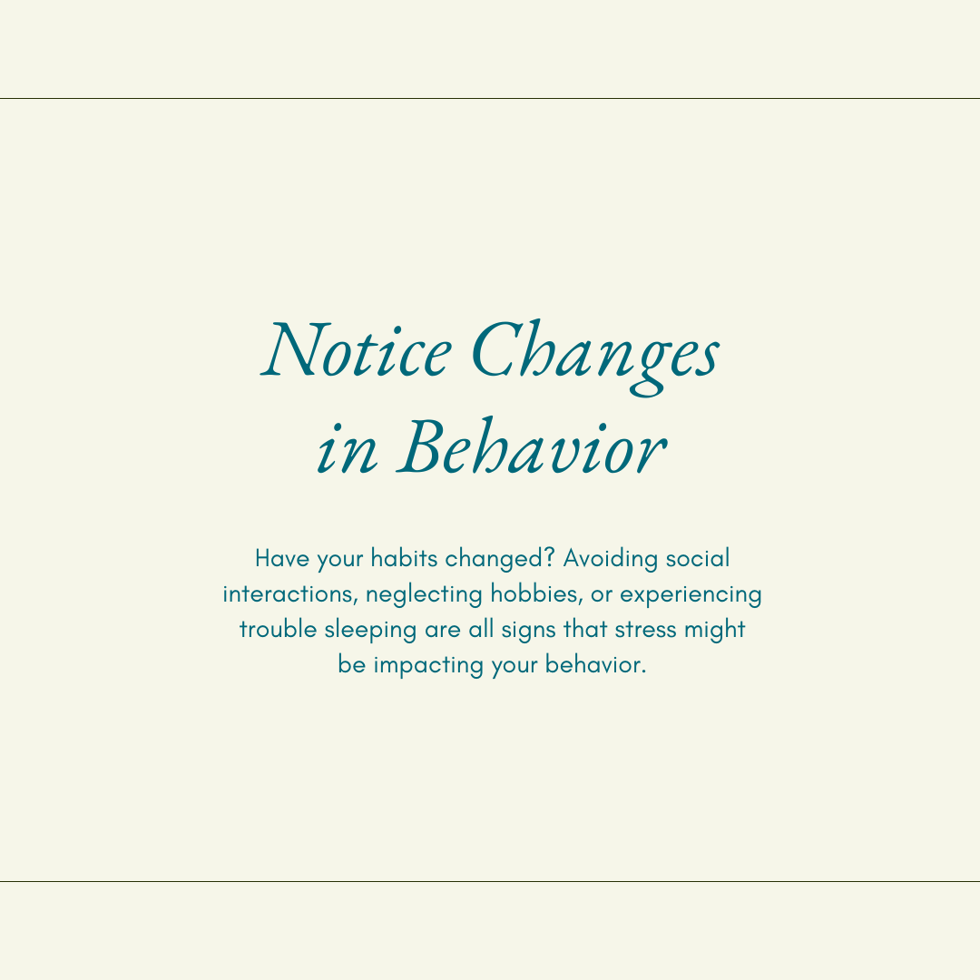 Slide 4: Notice Changes in Behavior