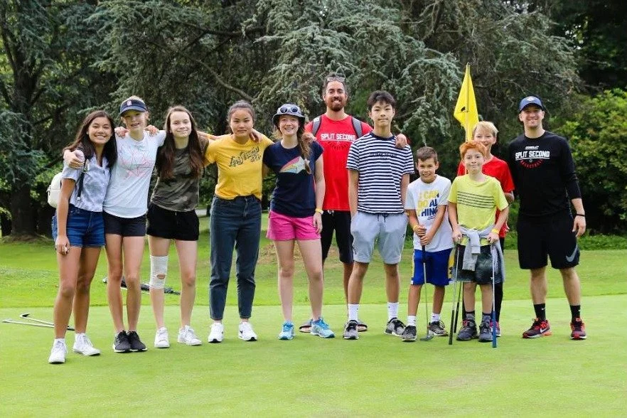 ED with the Junior Coaches on the golf course