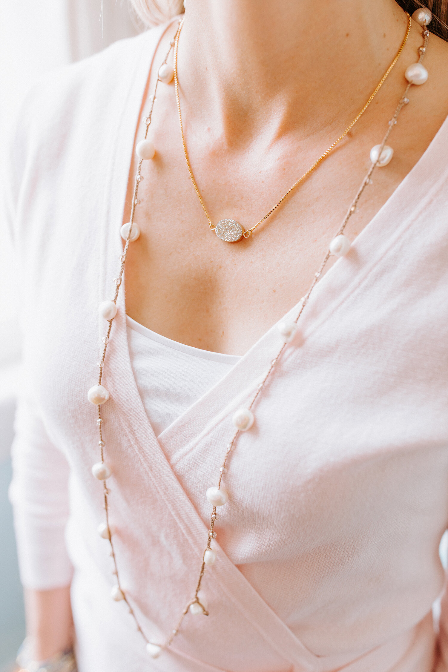 Women's Faux Pearl Beaded Necklace Multilayer Sweater Chain Jewelry - Temu  Czech Republic