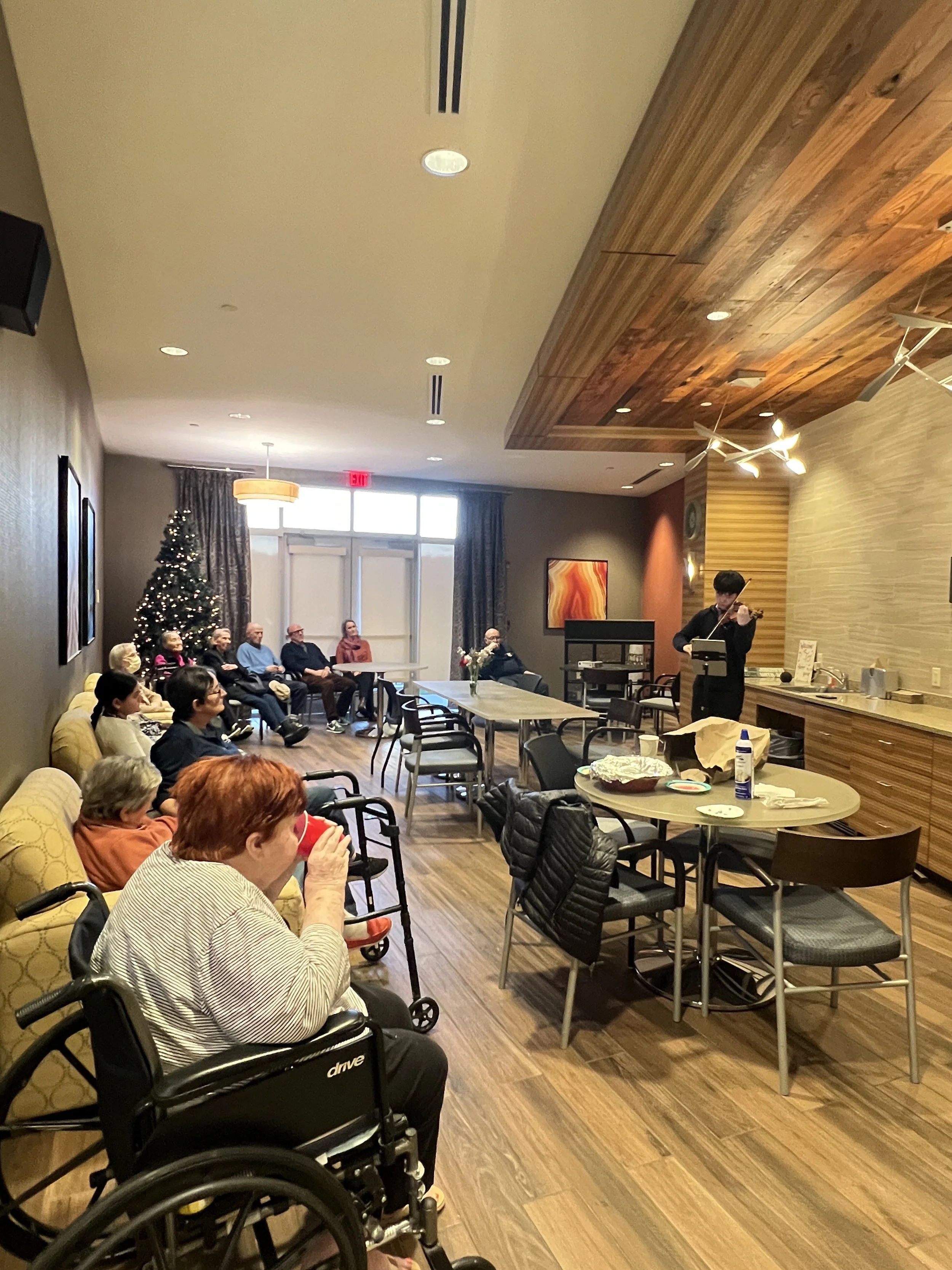 Chamber music outreach performance