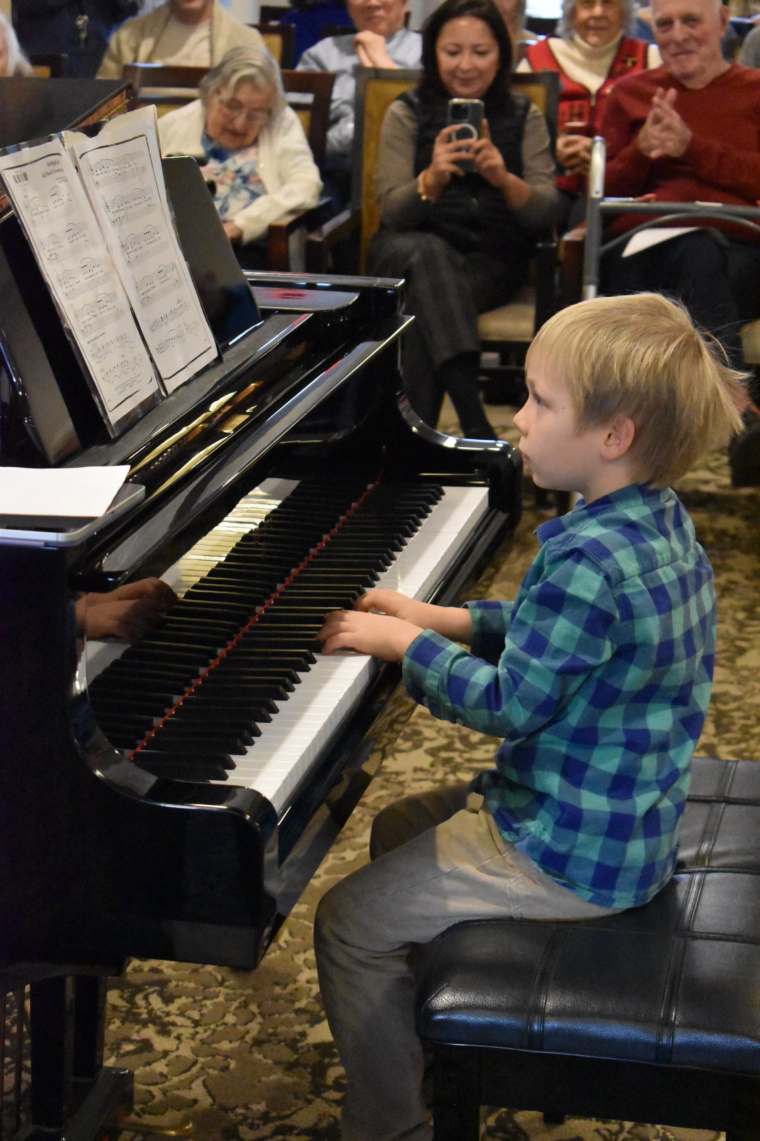 Young musician performing outreach