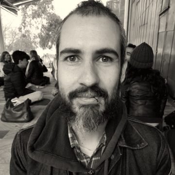 A participant looking into the camera