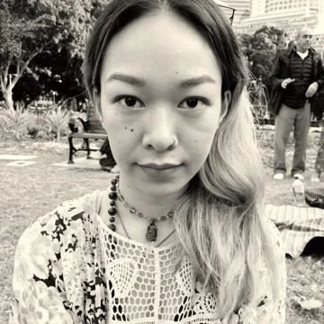 A participant looking into the camera