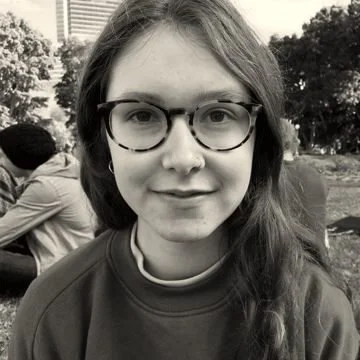A participant looking into the camera