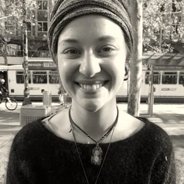 A participant looking into the camera