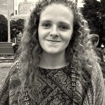 A participant looking into the camera