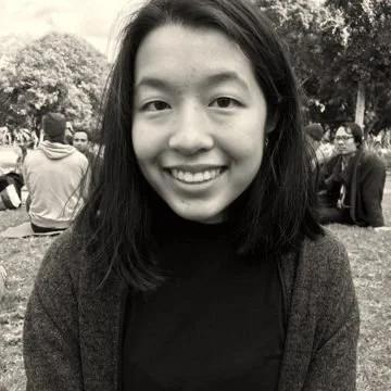 A participant looking into the camera