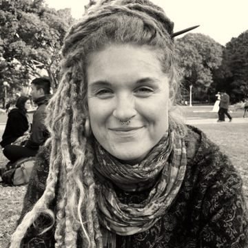 A participant looking into the camera