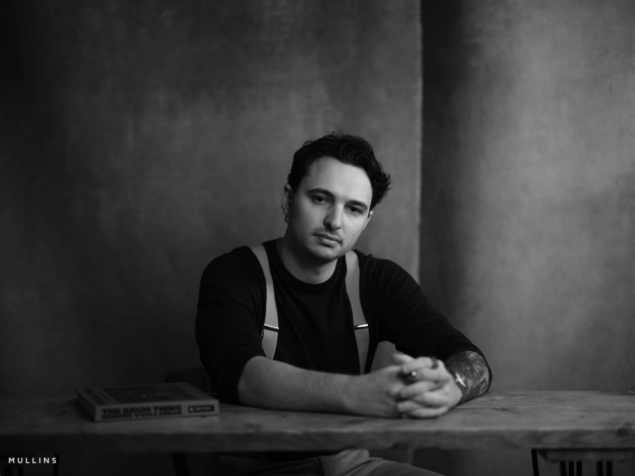 Before edit portrait photographed with Fujifilm GFX in the studio