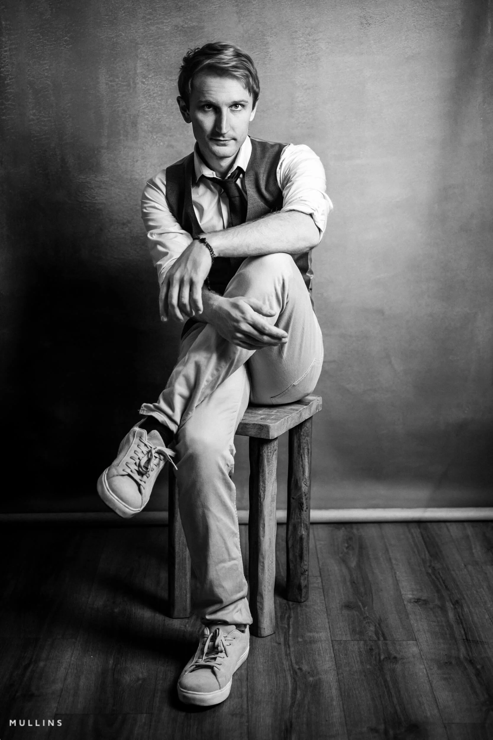 Original actor portrait before black-and-white editing