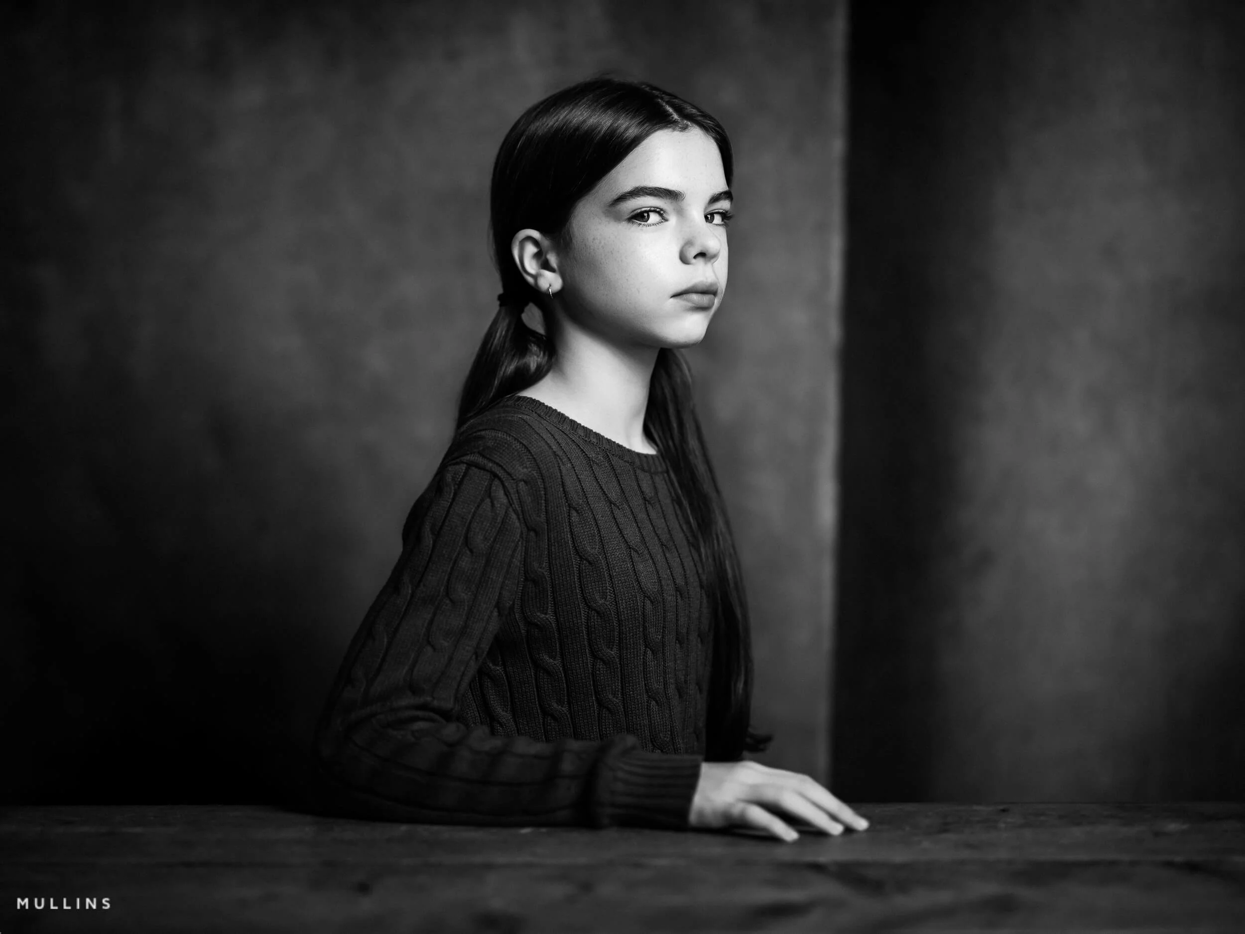 After edit portrait photographed with Fujifilm GFX in the studio