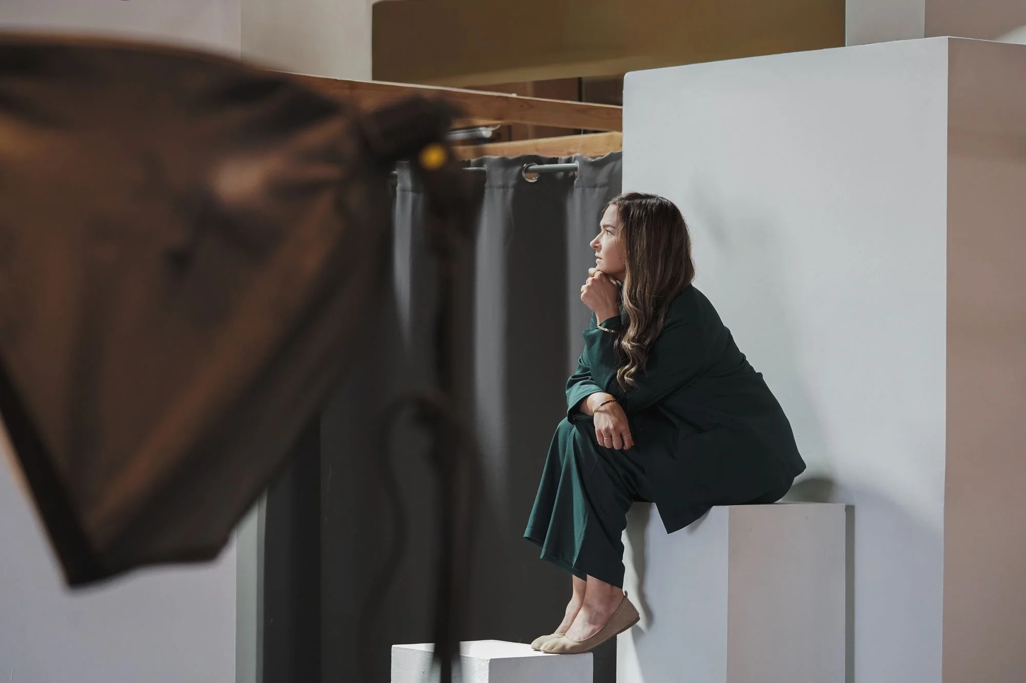 On location during a production