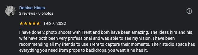 T3 Photography client review