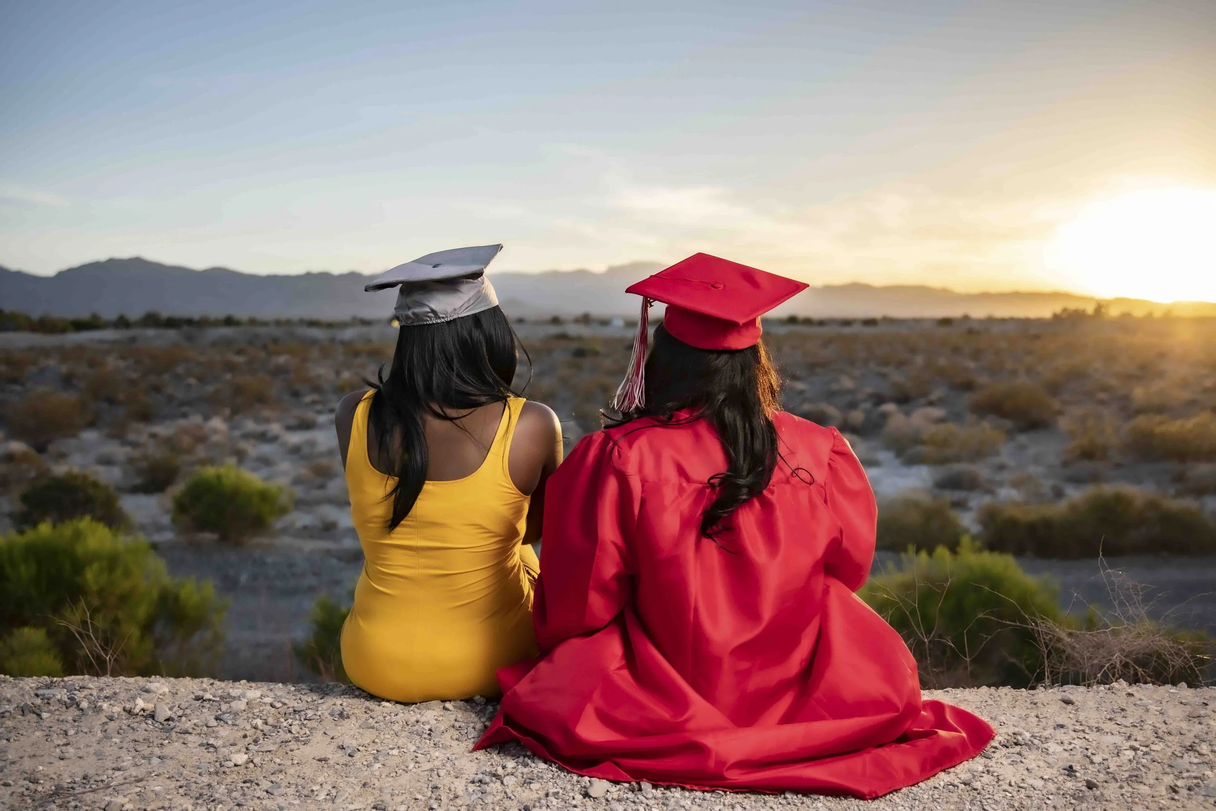 Cap and gown moment