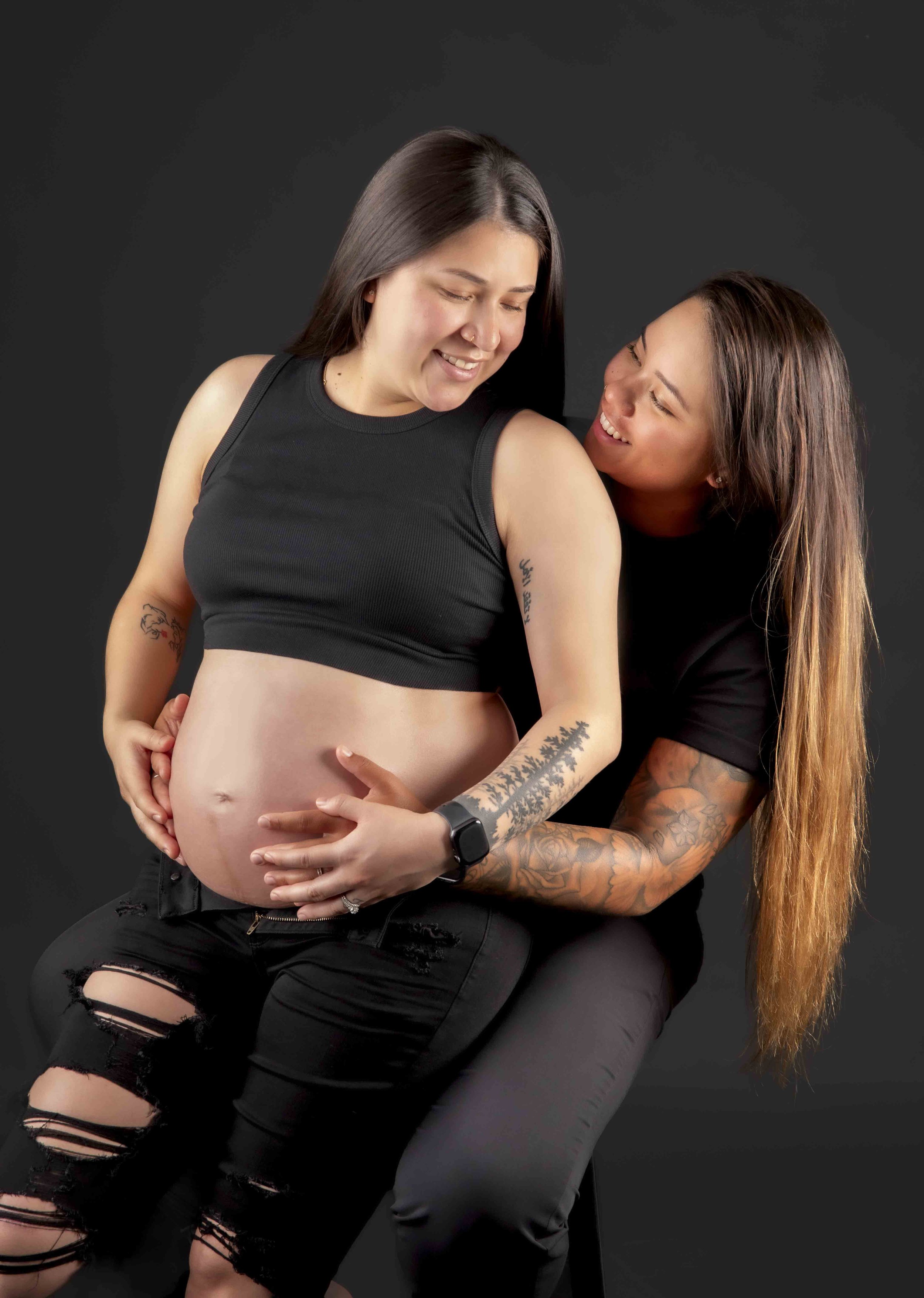Maternity couple portrait by T3 Photography