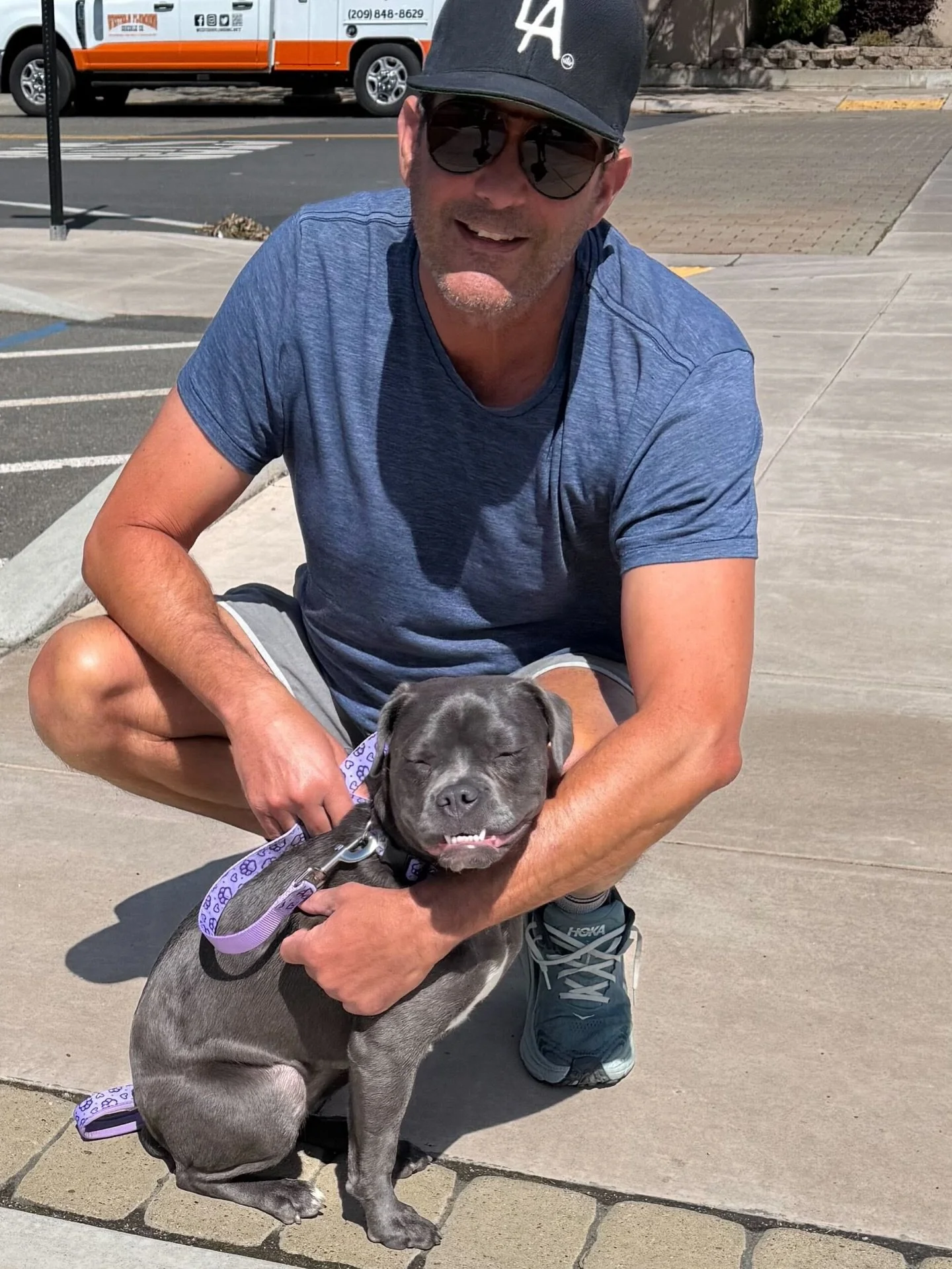 Mila with new family