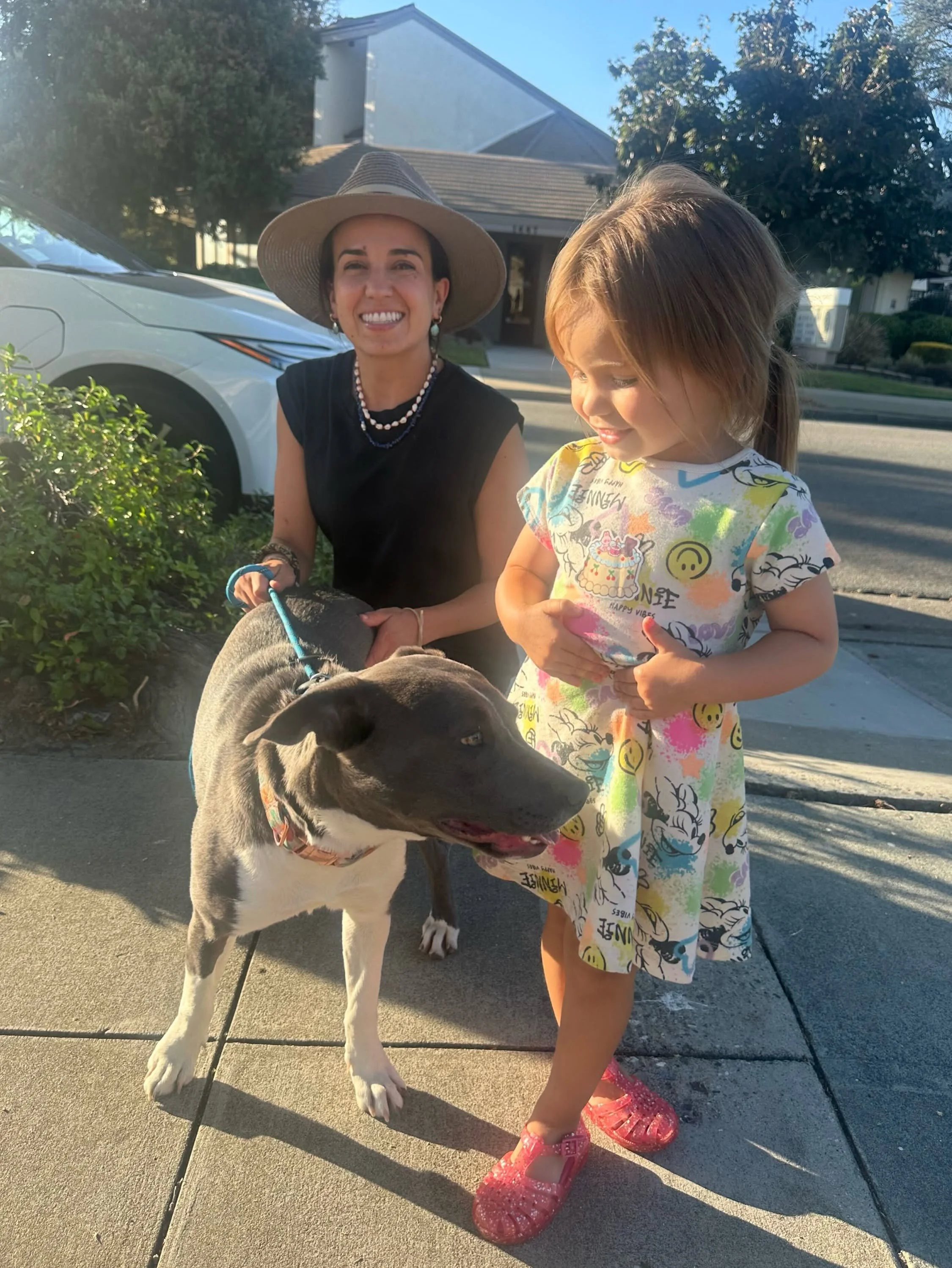 Noelle with new family