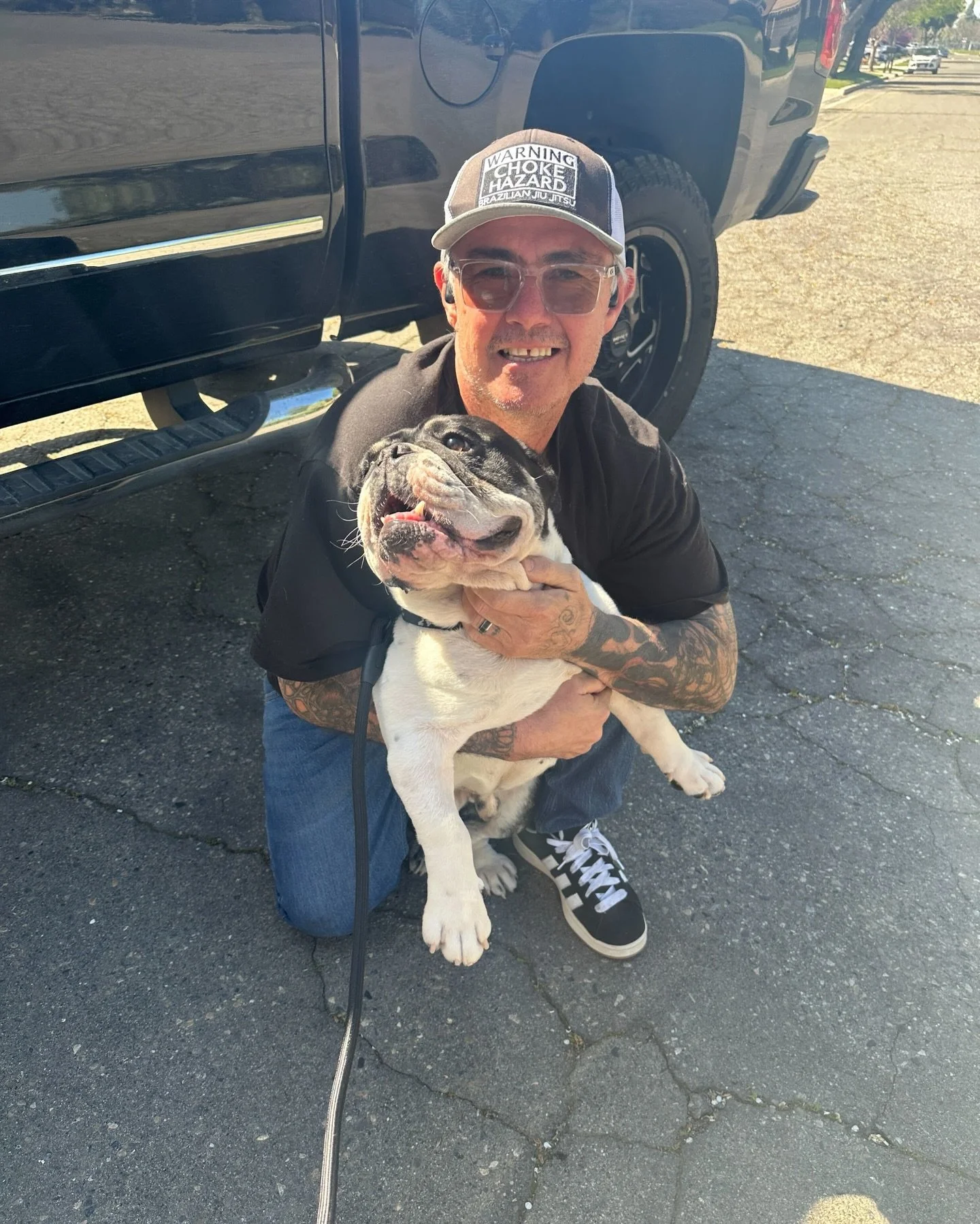 Ralphie with new family