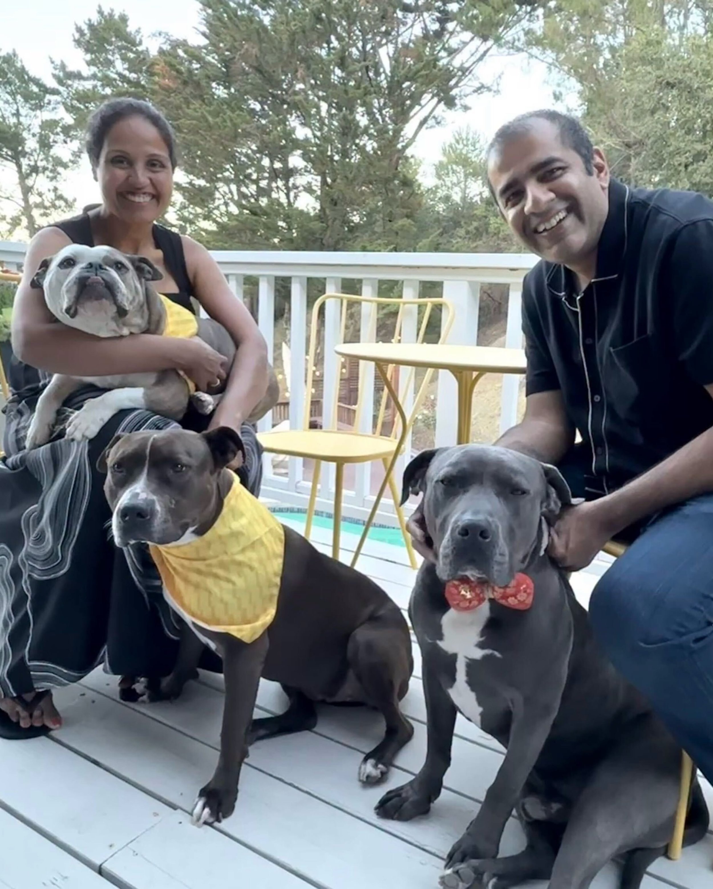 Maya with new family
