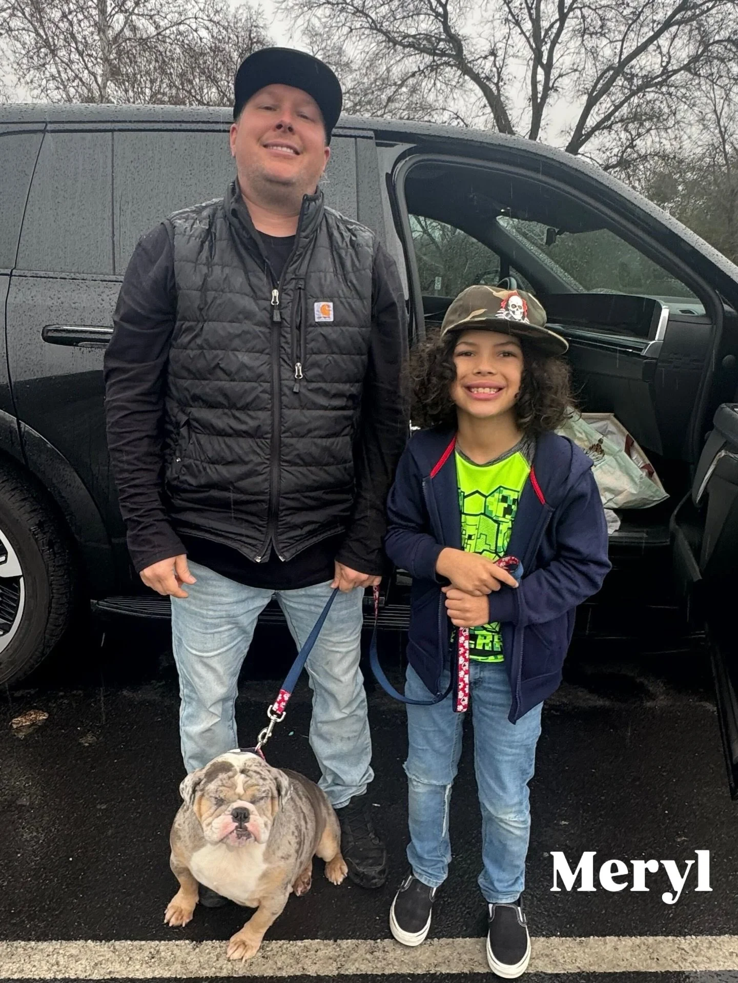 Meryl with new family