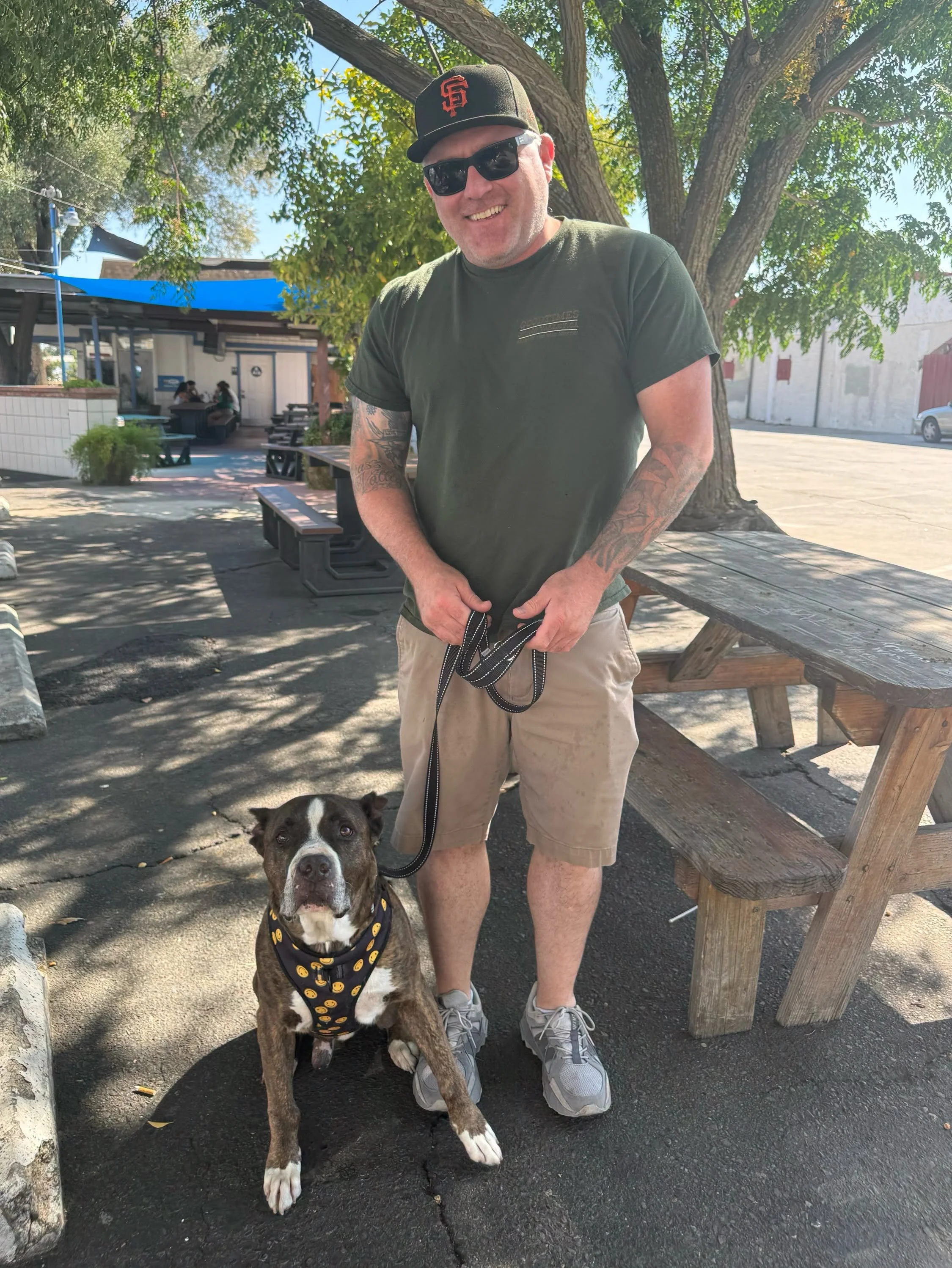 Hank with new family