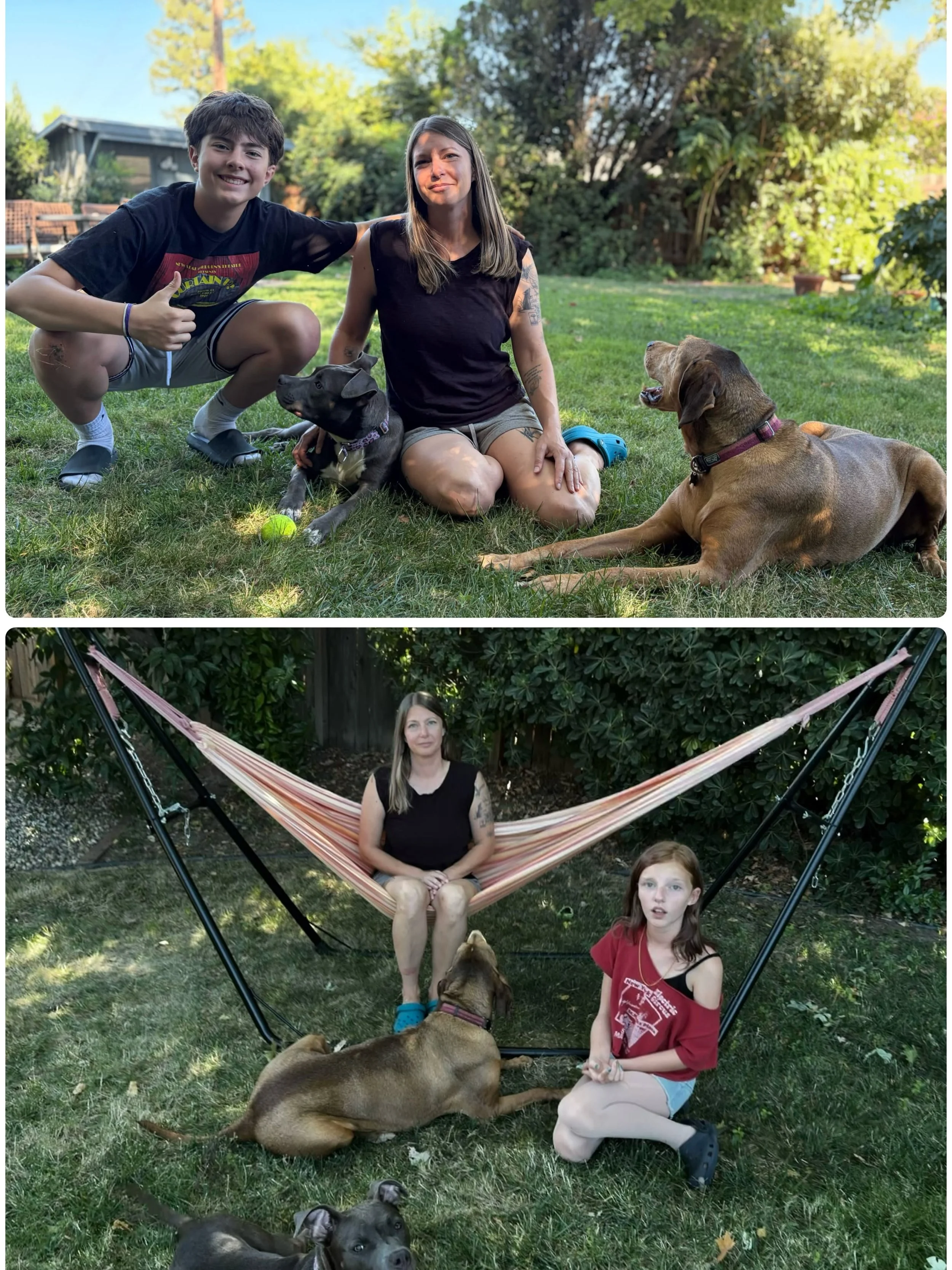 Ceecee with new family