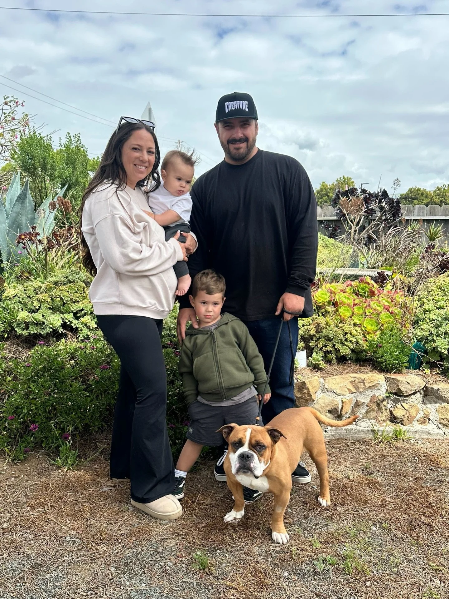 Sam with new family