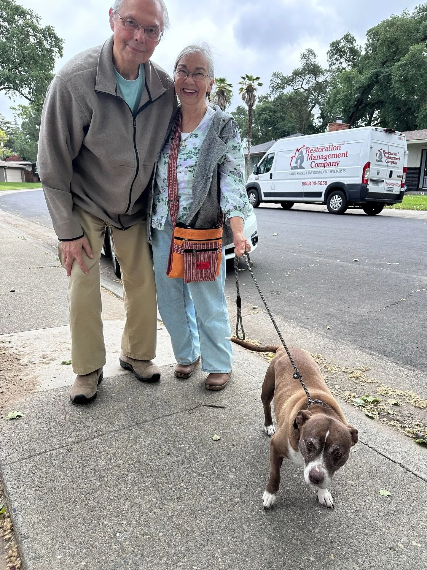 Luna with new family