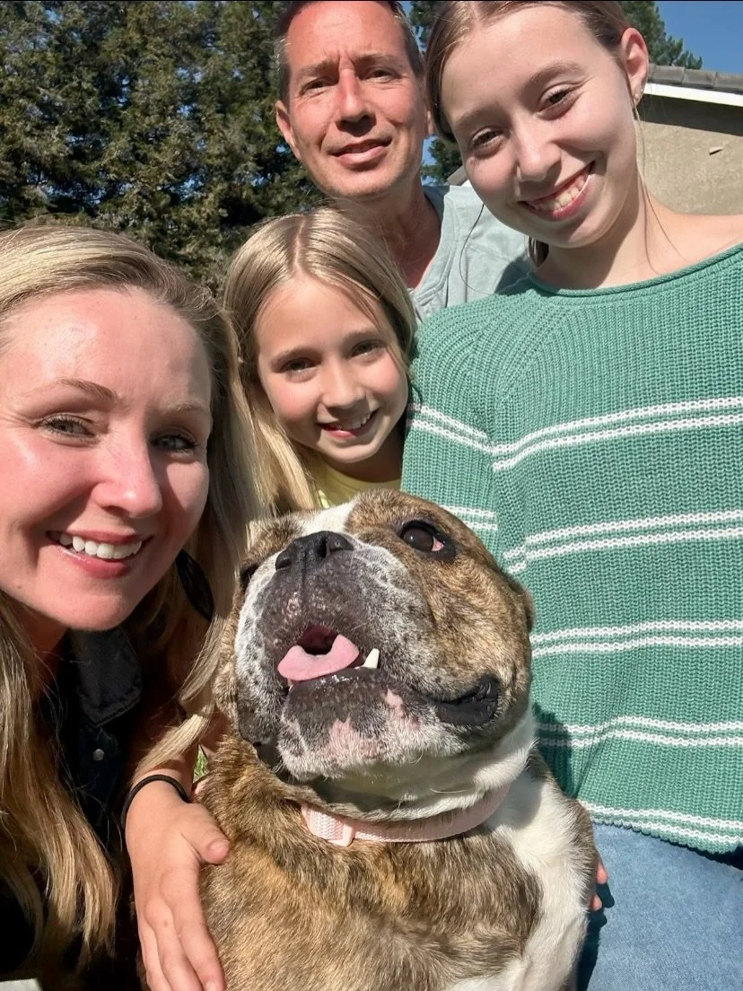 Ava with new family